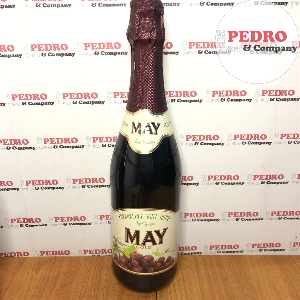 Jual May gold sparkling fruit juice red grape 750 ml anggue merah