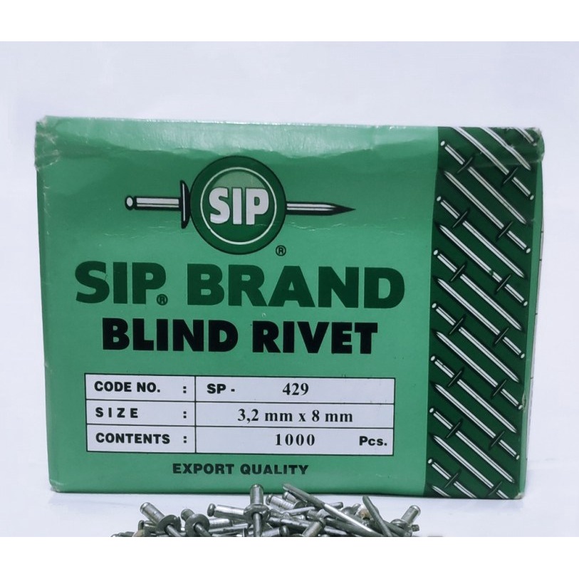 Jual Paku Rivet SP429 Blind Rivet SP 429 3,2 MM x 8 MM Sekrup Rivet 429 ...