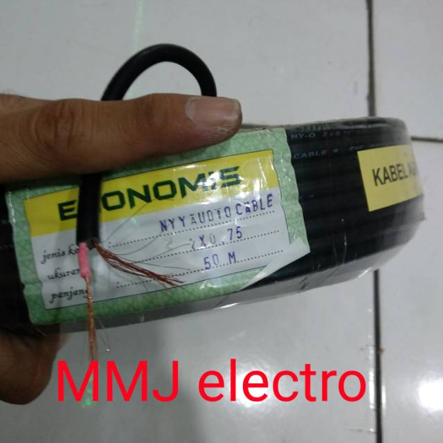 Jual Kabel Serabut Isi 2 Kabel Nyyhy Kabel Serabut Hitam 2x0 75