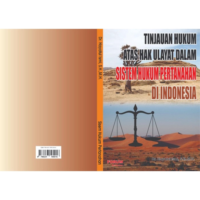 Jual Buku Tinjauan Hukum Atas Hak Ulayat Dalam Sistem Hukum Pertanahan ...