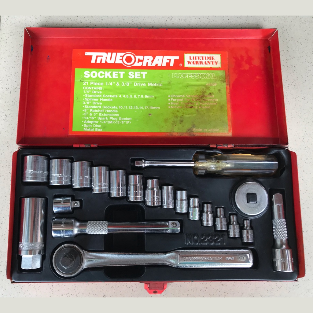 Jual Truecraft Socket Set 21 pieces 4-19mm | Shopee Indonesia