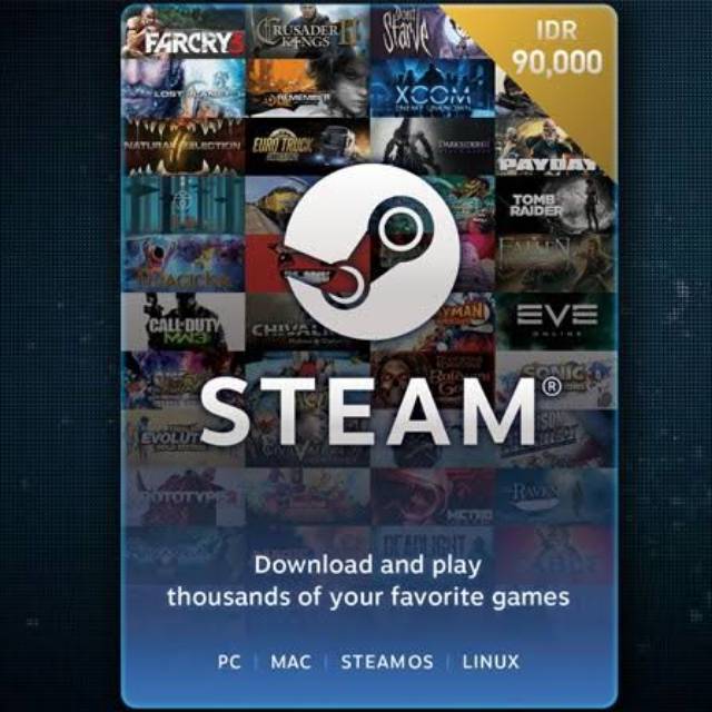 Jual IDR 90 Steam Wallet 90000 ribu rb rupiah | Shopee Indonesia