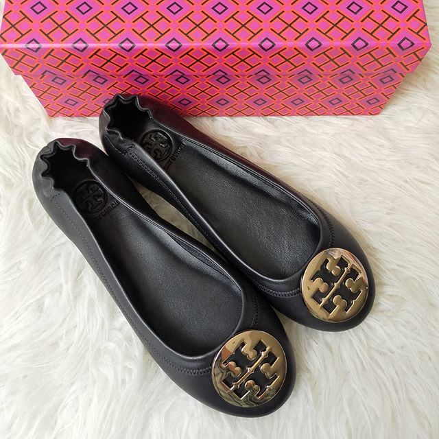 SEPATU WANITA TORY BURCH MINNIE TRAVEL FLAT SHOES