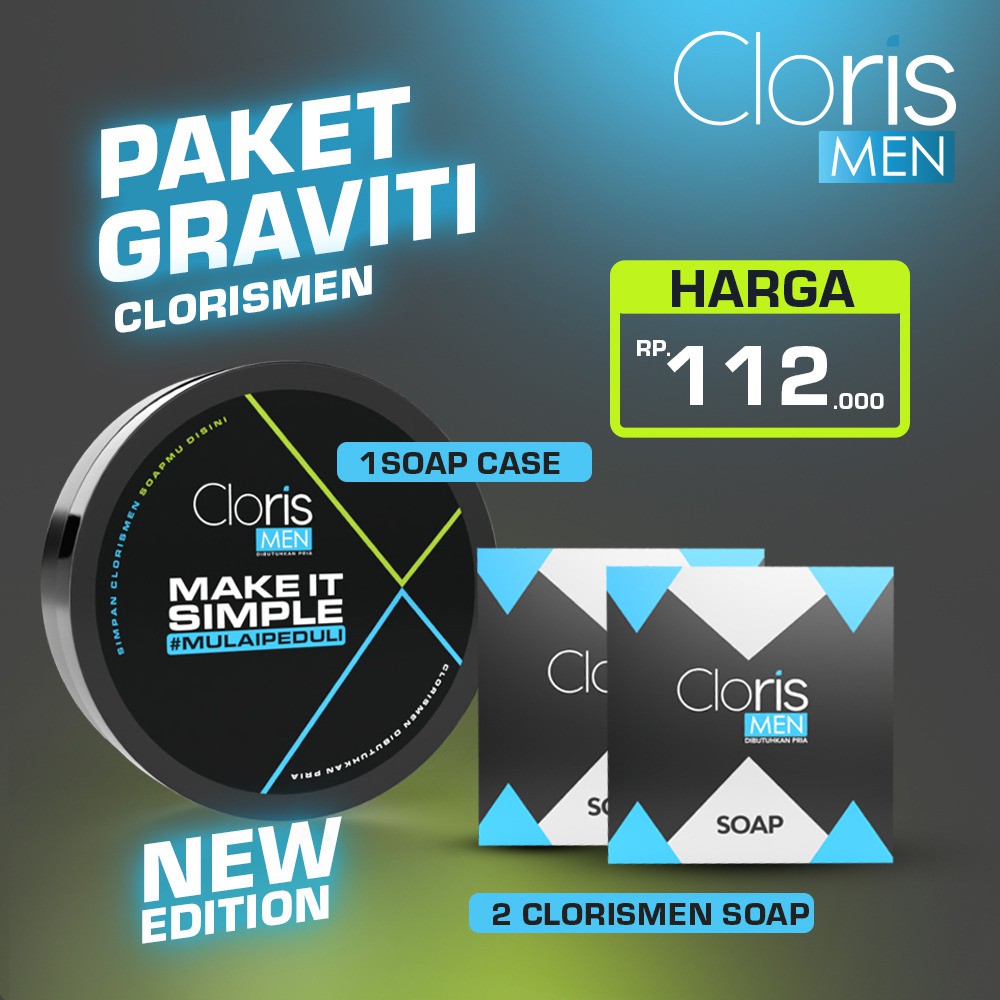 Jual CLORISMEN SOAP PAKET GRAVITI Original Sabun Cloris Men Asli ...