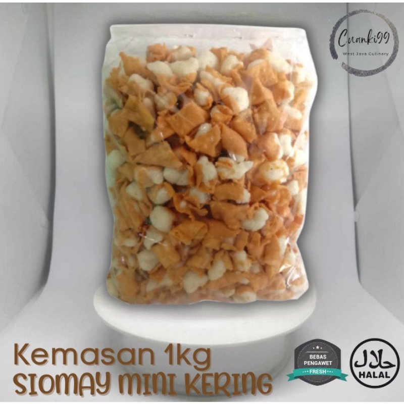 Jual Siomay Kering Mini 1kg Renyah Gurih Topping Baso Aci Cuanki Seblak