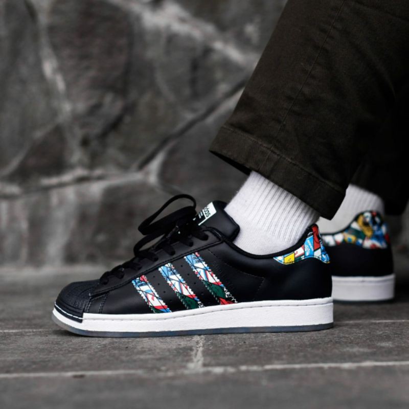 Adidas superstar clr deals black