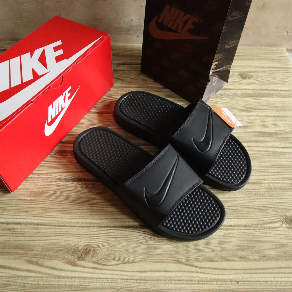 Jual nike benassi sandal import wanita pria sport distro kasual