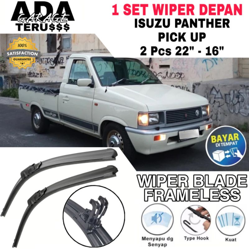 Jual Wiper Blade Frameless Mobil Pick Up Isuzu Panther Sepasang