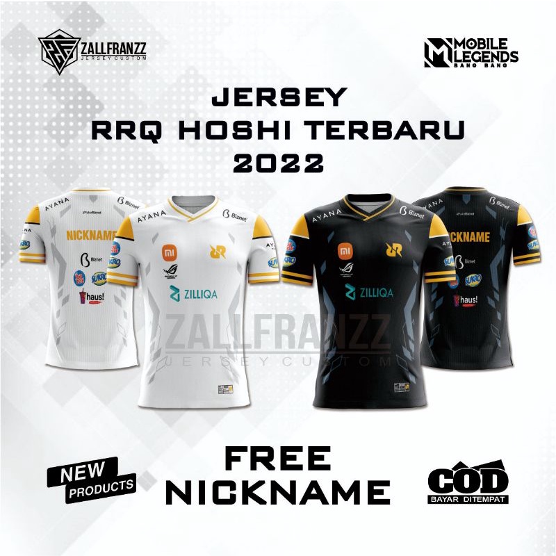 Jual JERSEY KAOS GAMING RRQ HOSHI TERBARU 2022 FULL PRINT / FREE ...