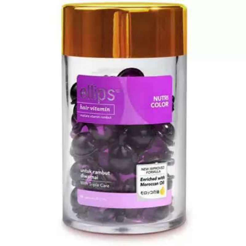 Jual Ellips Vitamin Rambut Botol isi 50 kapsul ~ Elips botol ~ Original ...