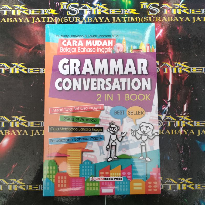 Jual buku percakapan bahasa Inggris grammar English conversation 2 in 1 ...
