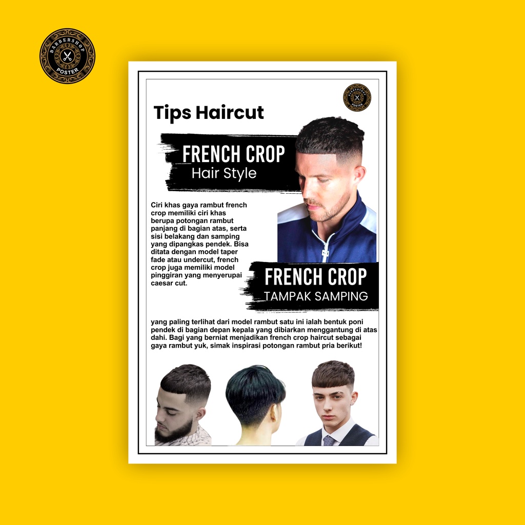 Jual Premium Poster Potong Rambut barbershop Kekinian Aesthetic ...