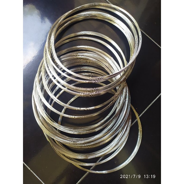 Jual 10 Meter Kawat Stainless Steel Hard 304 Ukuran 0,6, 0,8 Dan 1 Mm ...