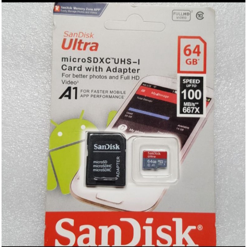 Jual HOT PROMO MEMORY CARD MICRO SD SANDISK ULTRA 10 64GB Shopee