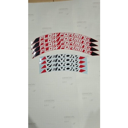 Jual Stiker Velg Lenso Venom 5 (Cutting Sticker) | Shopee Indonesia