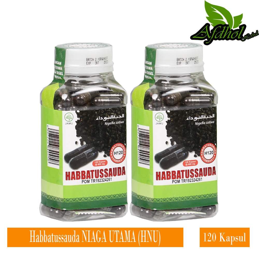 Jual HABBATUSSAUDA Herbal Niaga Utama HNU 120 Kapsul | Habatusauda ...