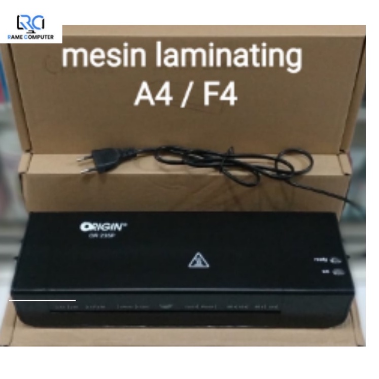 Jual MESIN LAMINATING ORIGIN A4 / F4 Laminator Laminasi Ukuran A4