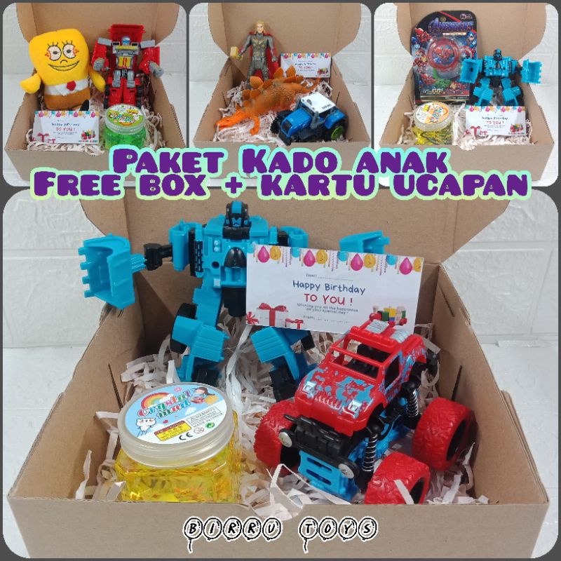 Jual Paket Kado Anak - Hampers Mainan Anak Cowok MURAH | Shopee Indonesia