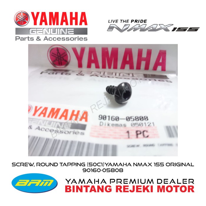 Jual YAMAHA SCREW, ROUND TAPPING (50C1) YAMAHA NMAX 155 ORIGINAL 90160 ...