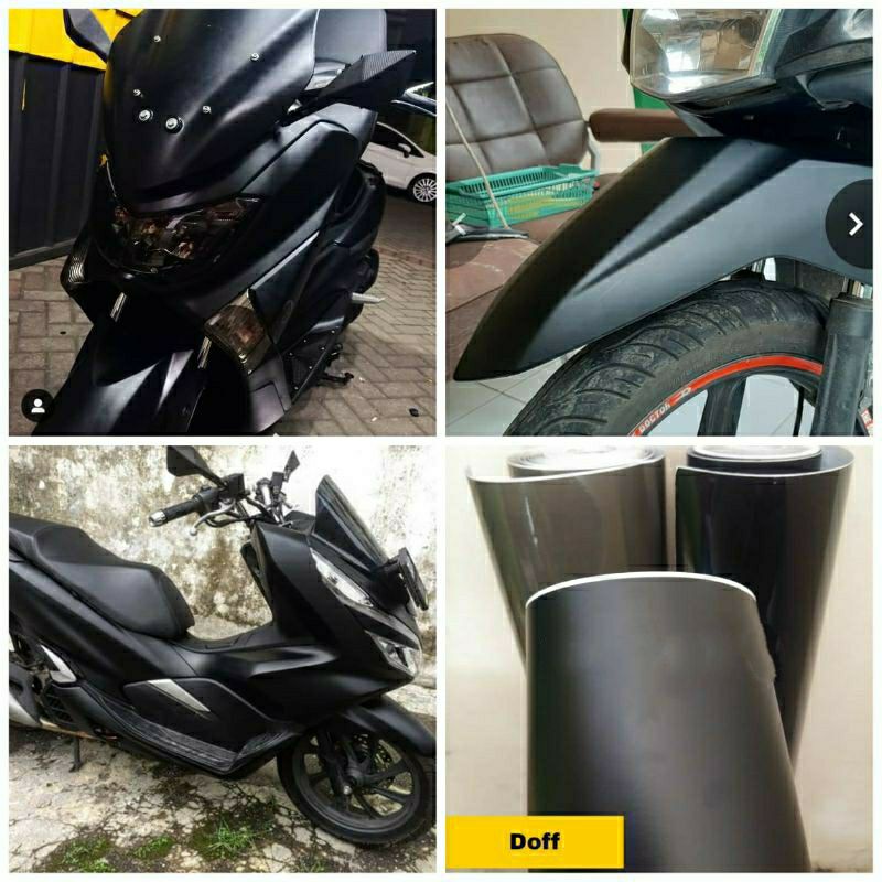 Jual Stiker Skotlet Metalik Dop Hitam Merk Infinity Untuk Motor