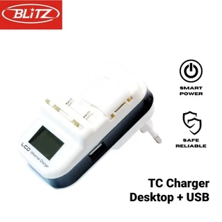 BLiTZ TC Charger Desktop LCD + USB Port