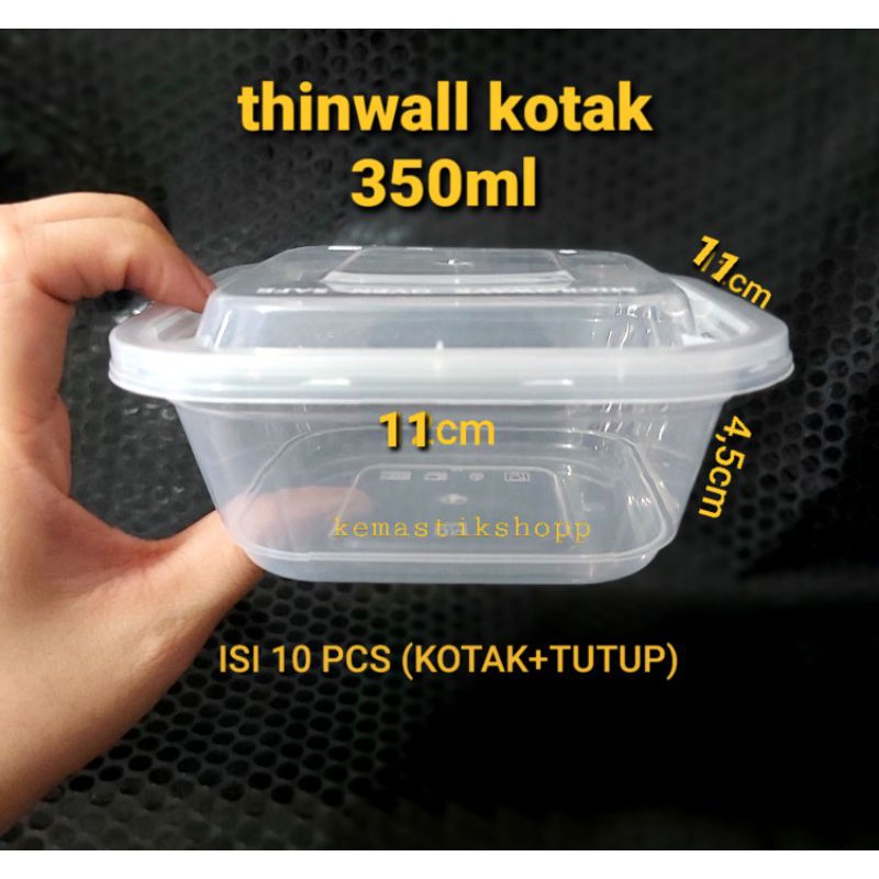 Jual Thinwall Kotak Makan Plastik Ml Isi Pcs Shopee Indonesia