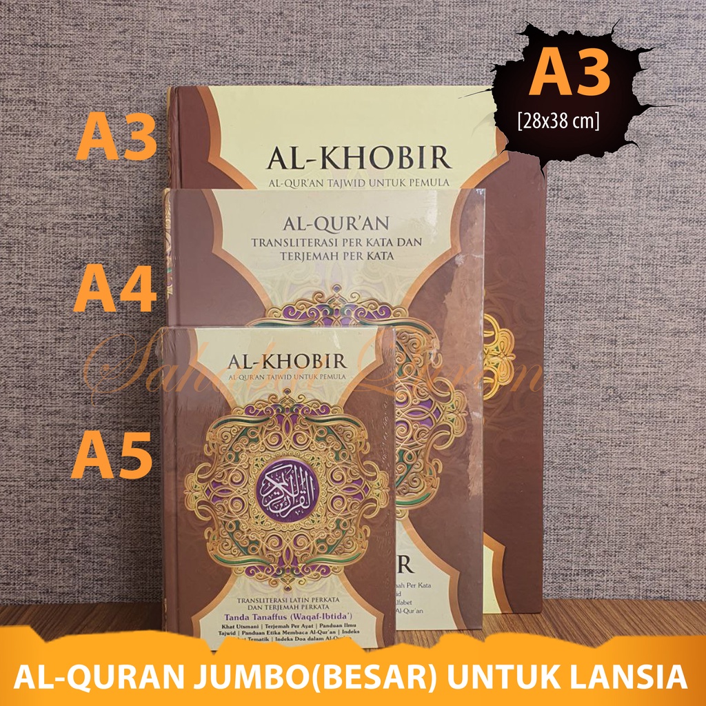 Jual COD Al Quran Jumbo Terjemah Transliterasi Latin Terjemahan Perkata ...