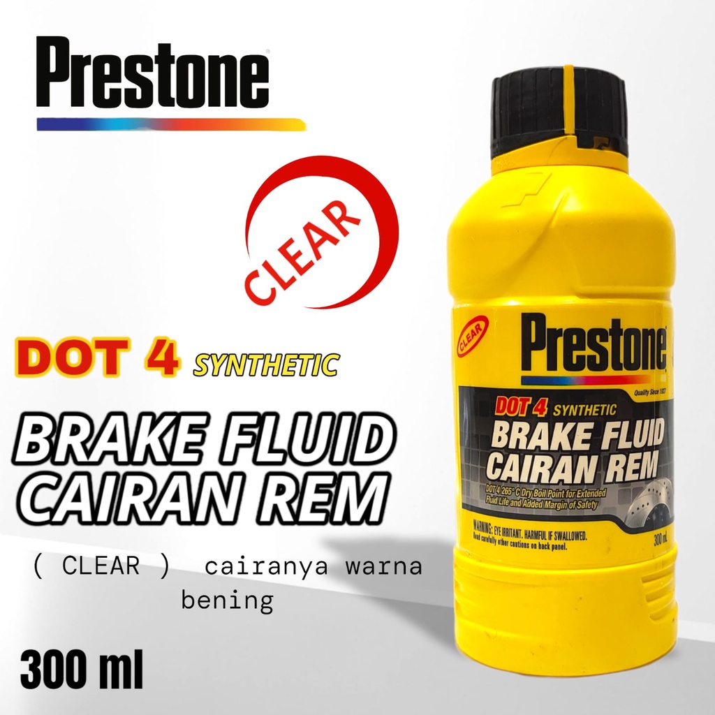 Jual PRESTONE BRAKE FLUID DOT 4 / MINYAK REM (300ML) 100 ASLI