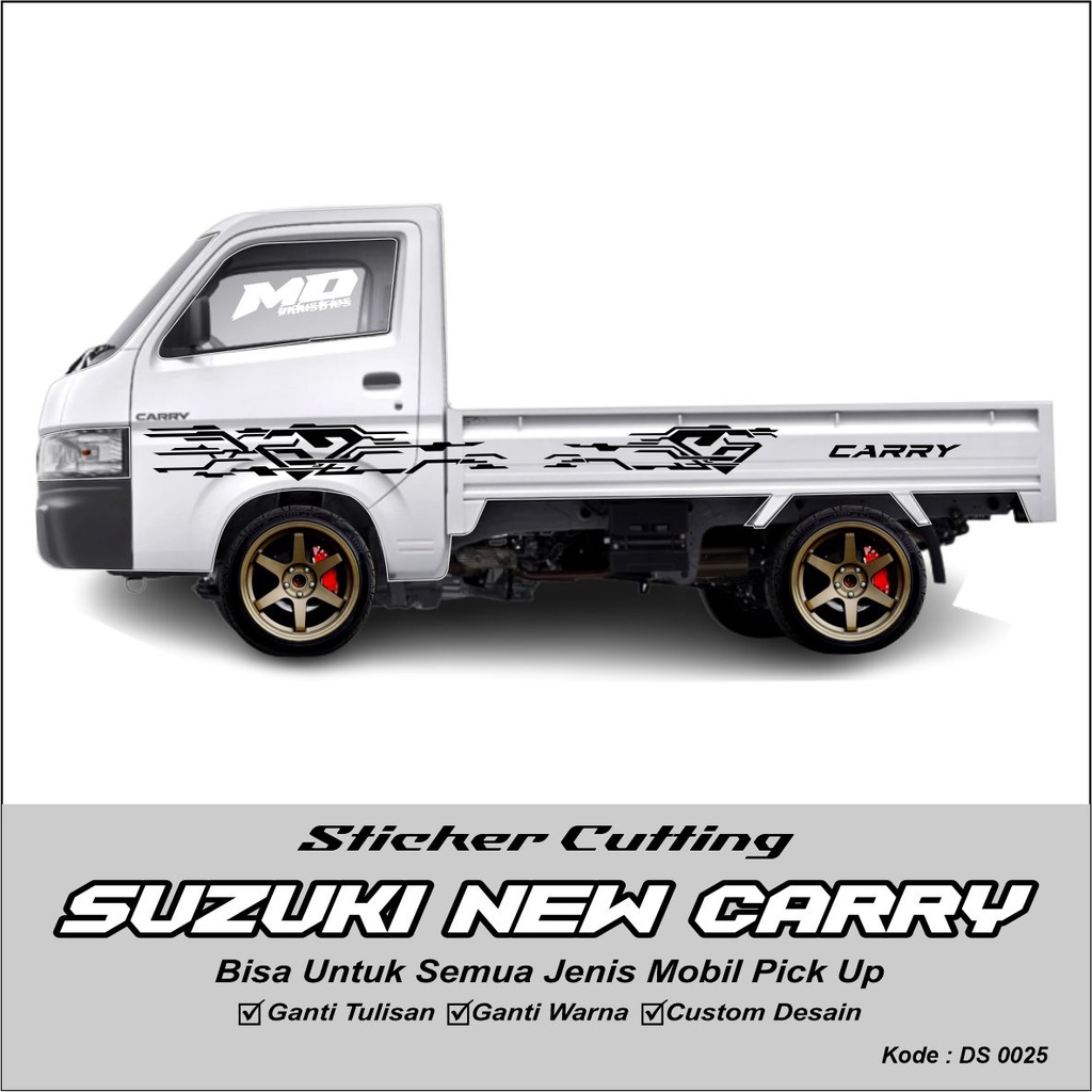 Jual Sticker Mobil Pick Up Carry Futura Apv Grandmax L300 Tss Terbaru Suzuki New Carry Stiker 9140