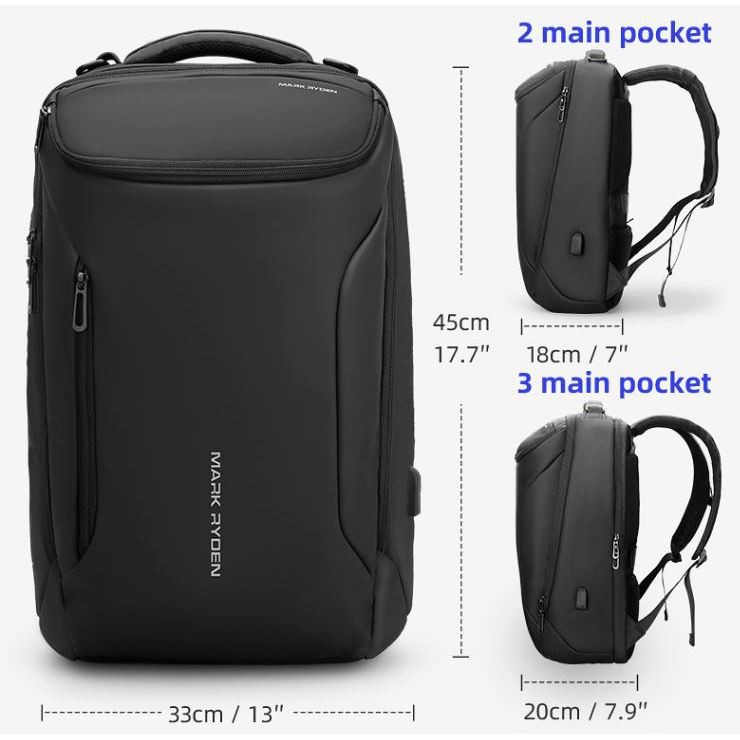 Jual MR9031 Tas MARK RYDEN Backpack Pria Ori Ransel Kerja Laptop 15.6 ...