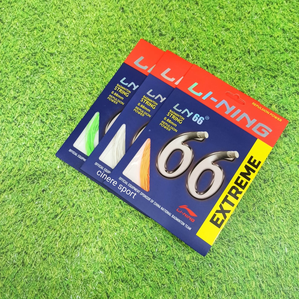 Jual SENAR BADMINTON LINING 66 EXTREME ORIGINAL | Shopee Indonesia