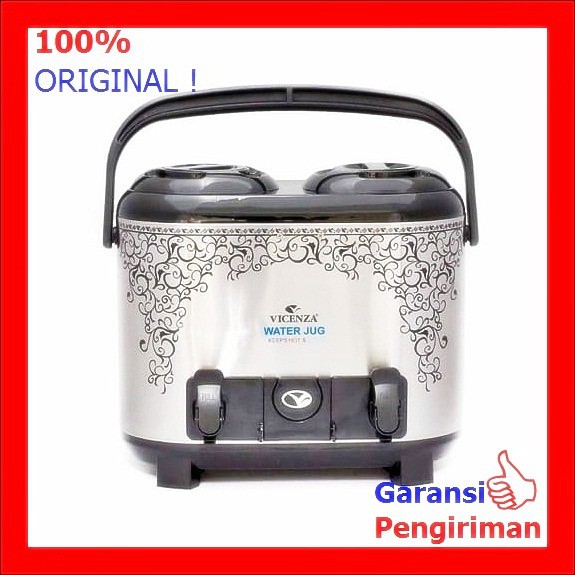 Jual Termos Dispenser Panas Dingin Water Jug Stainless 15 Ltr Vicenza 1502 Shopee Indonesia 9593