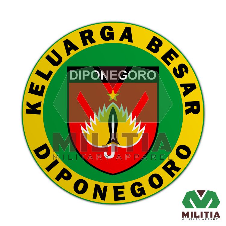 Jual Stiker Bulat Komando Daerah Militer IV Diponegoro | Shopee Indonesia