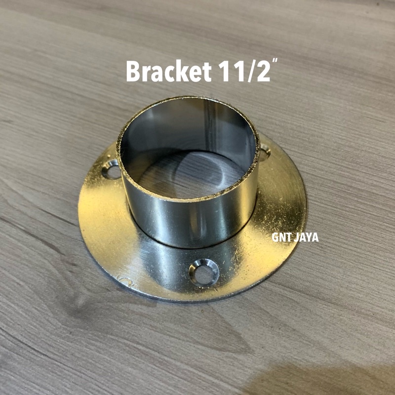 Jual 1pasang 2pcs Braket Topi Stainless 1 1 14” 1 12” 2” Bracket Briket Tiang Gorden 7149