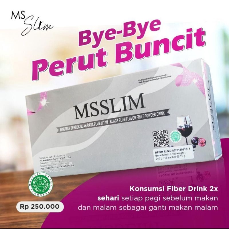 Jual MS Slim(free gelas shaker) | Shopee Indonesia