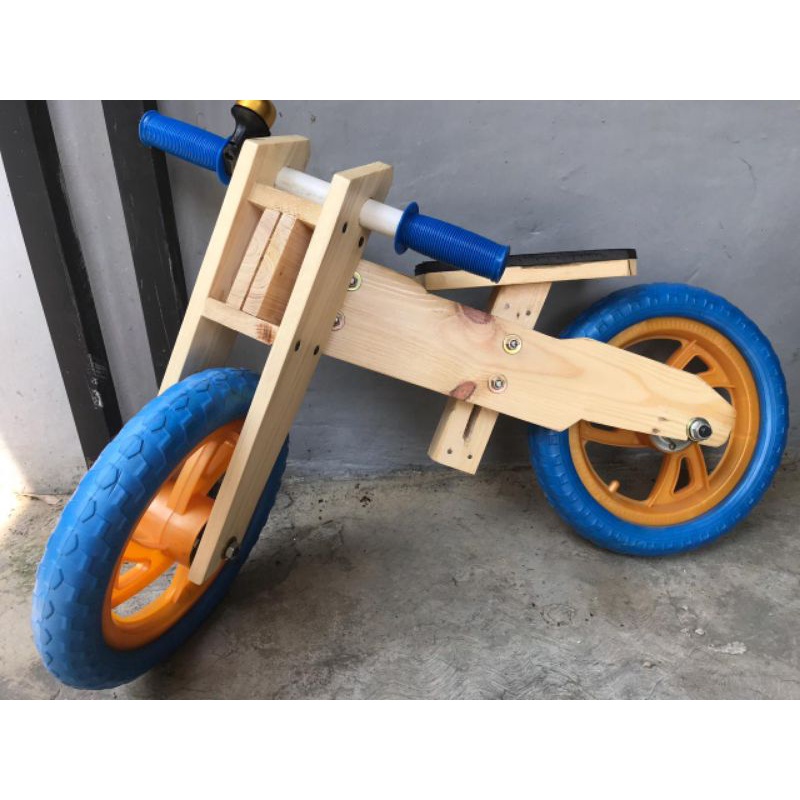 Balance bike kayu best sale