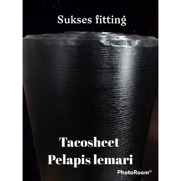 Jual Tacosheet Decosheet Hitam Serat Untuk Pelapis Lemari Dan Triplek