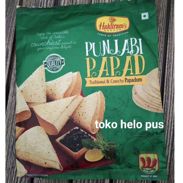 Jual Punjabi Papad Papadum haldiram haldirams Papadam Paper Kerupuk ...