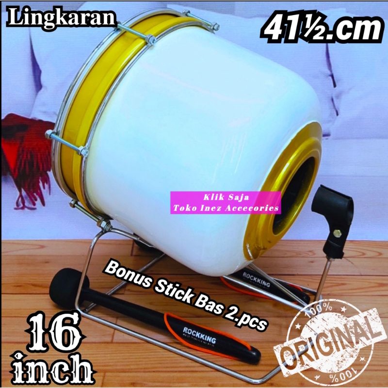 Jual Bas Habib Syeh 40 cm Atau 16 inch Putih Kombinasi Power Beat Putih ...
