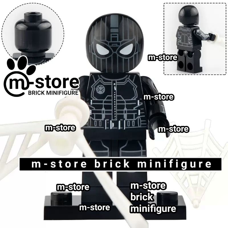 Jual brick spiderman spider-man night monkey suit spider man mini toy