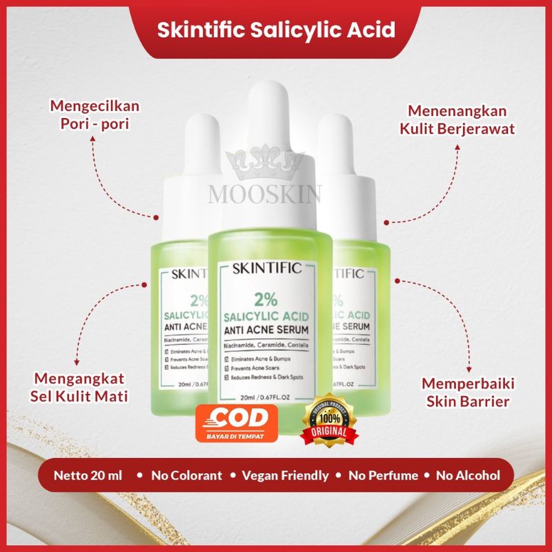 Jual Skintific 2 Salicylic Acid Anti Acne Serum Shopee Indonesia