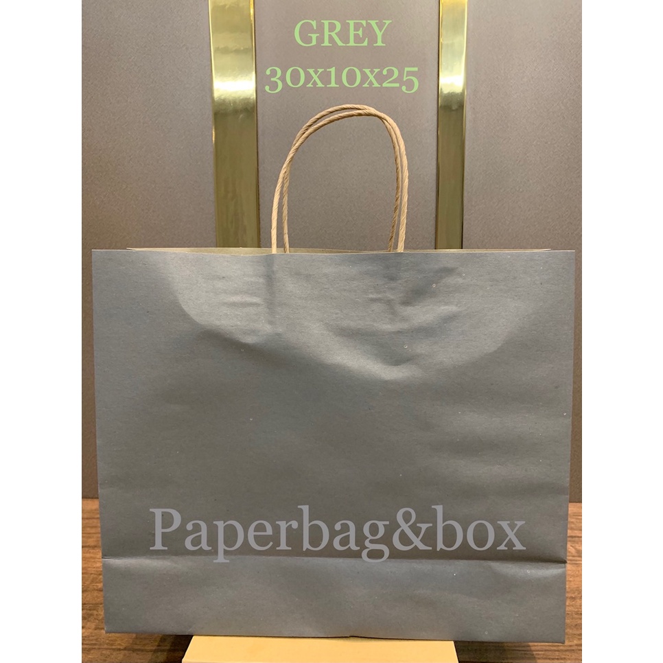 Jual Paperbag Paper Bag Kantong Kertas Polos Aneka Warna 30x10x25 Cm ...