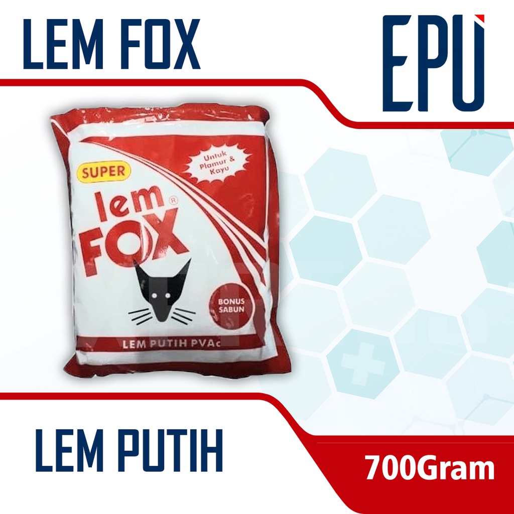 Jual Lem Fox Merah Gr Lem Putih Lem Kertas Lem Kayu Lem Slime Plamir