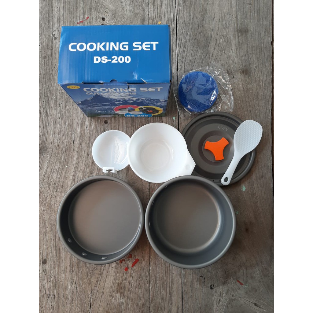 Jual Alat Masak Panci Kemping Gunung Cooking Set Ds 200 Camping Nesting