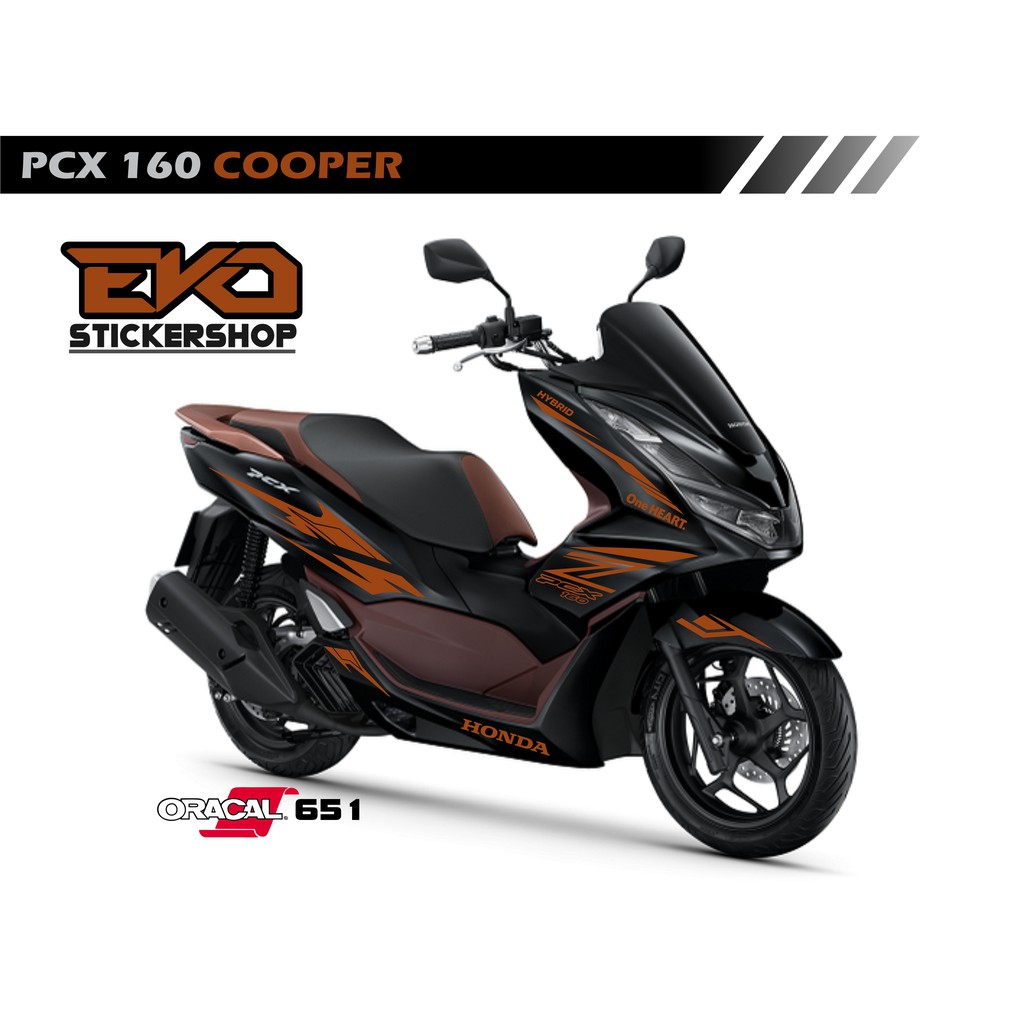 Jual Sticker PCX HITAM 160 Cutting Stiker Pcx Gold dan Cooper | Shopee ...
