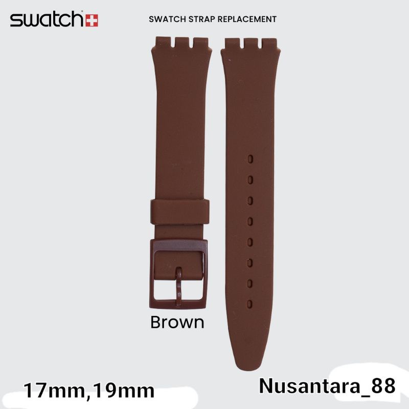 Jual Strap Tali Jam Tangan Swatch Lug 17mm 19mm Shopee Indonesia