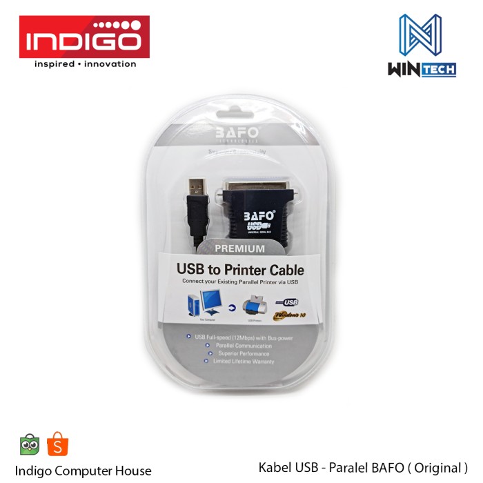 Jual Kabel Usb Paralel Bafo Usb To Paralel Bafo Bf Original