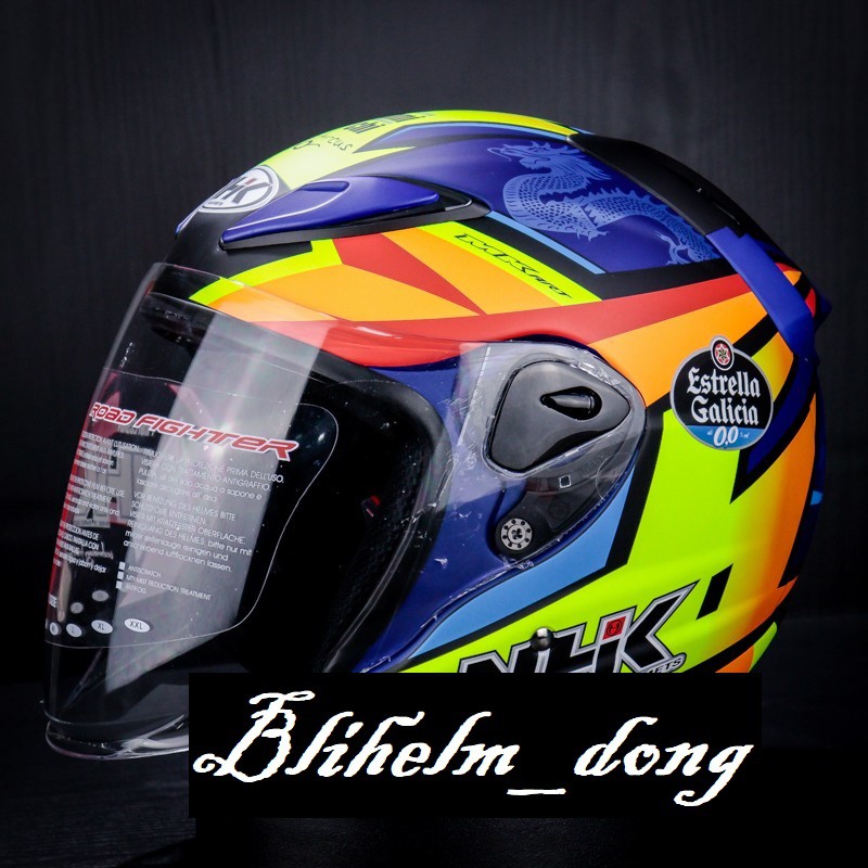 Jual HELM NHK R6 RYUSEI | DARK BLUE DOFF | R-6 HALF FACE R 6 SNI ...