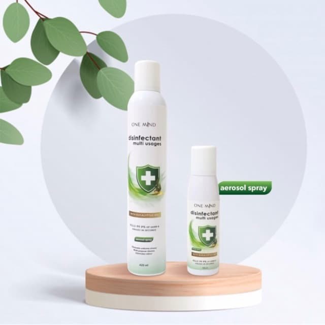 Jual ONE MIND Disinfectant Spray With Eucalyptus Oil 420ml | Shopee ...