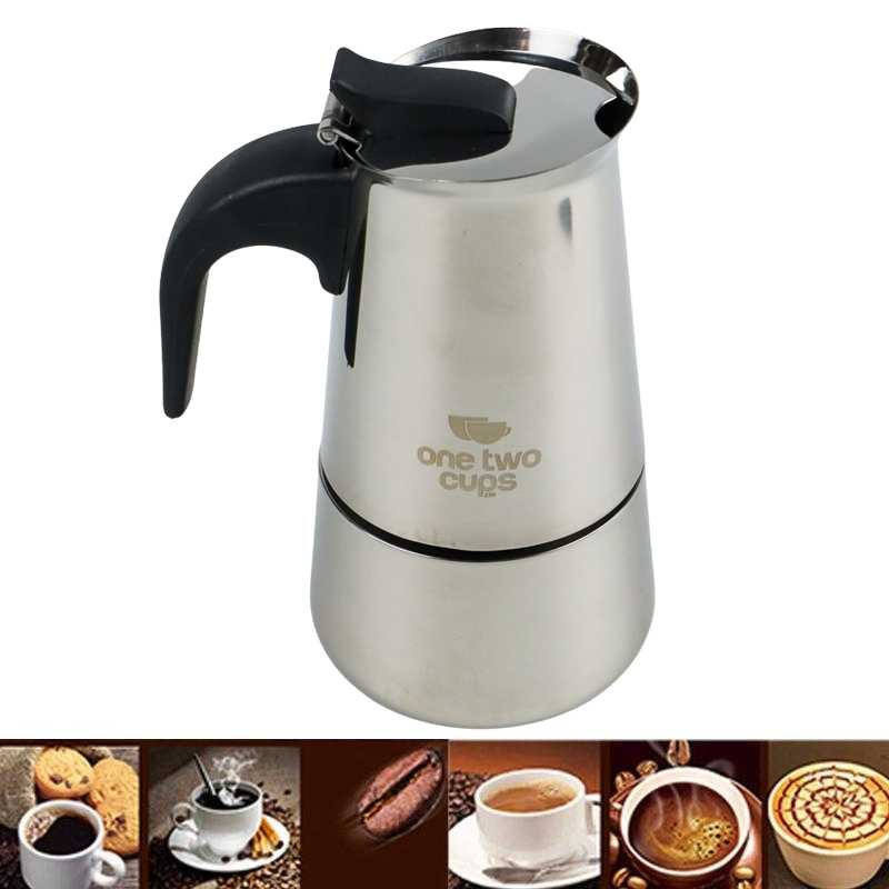 Jual One Two Cups Espresso Coffee Maker Moka Pot Teko Stovetop Filter ...
